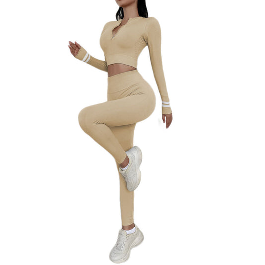 Yoga Suit Long Sleeve Trousers Sports Tight Running